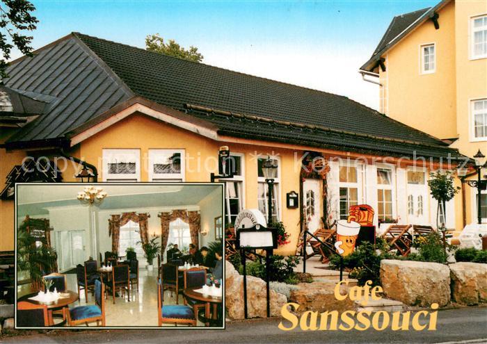 Oberhof Thueringen Cafe Sanssouci Gaststube Terrasse