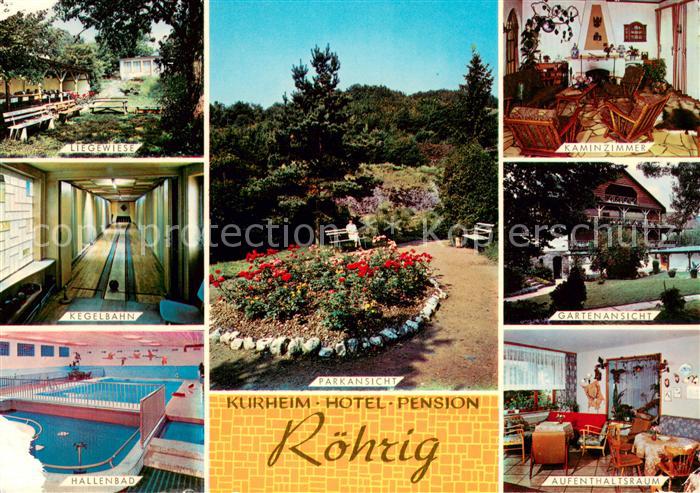 Luetz Luetzbachtal Kurheim Hotel Pension Roehrig Liegewiese Kegelbahn hallenbad