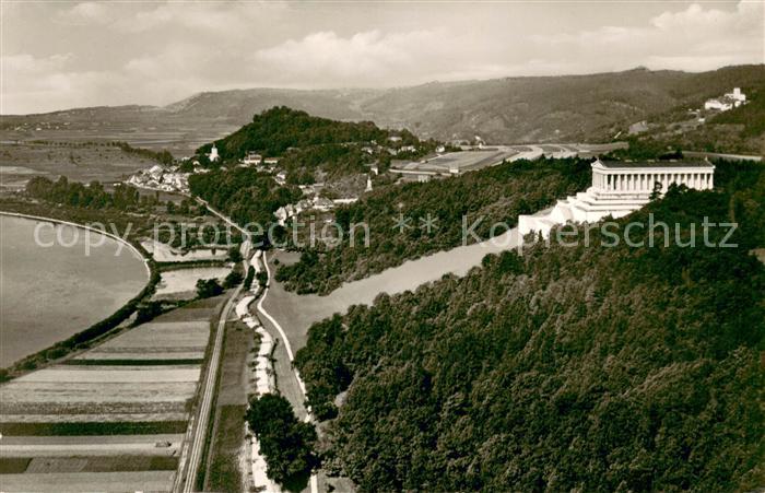 Donaustauf Fliegeraufnahme mit Walhalla