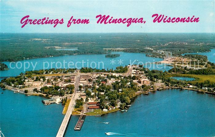 Minocqua The Island City Air view