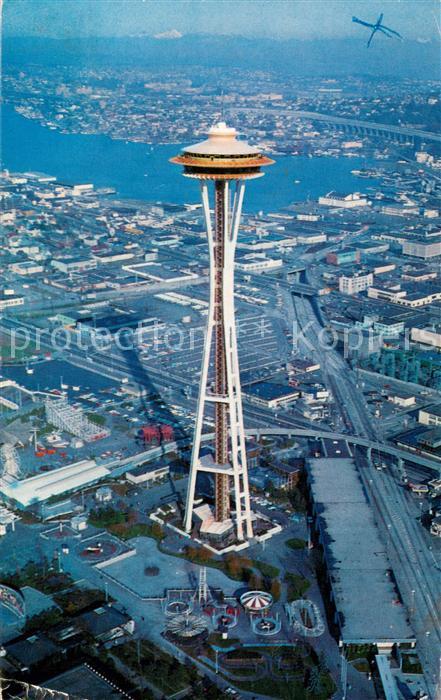 Seattle Space Needle Air view