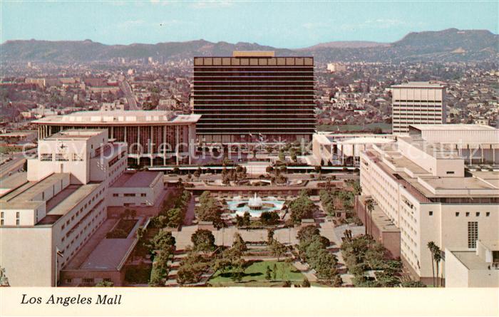 Los Angeles California Mall of the Civic Center Air view