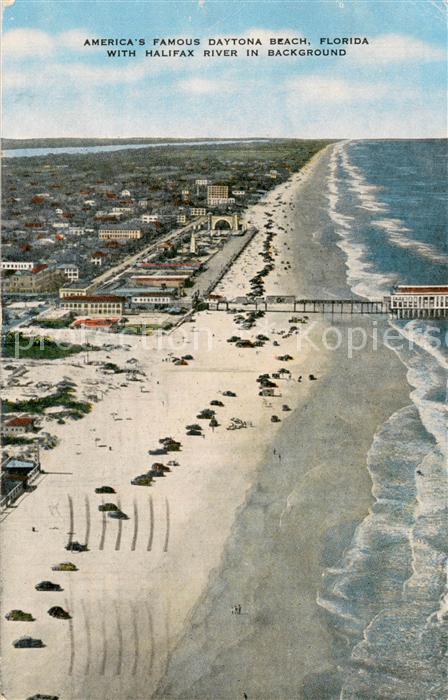 Daytona Beach with Halifax River Air view