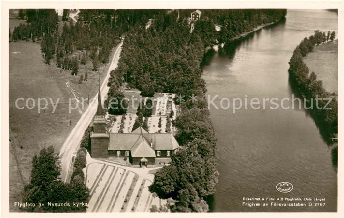 oerebro Nysunds kyrka Fliegeraufnahme