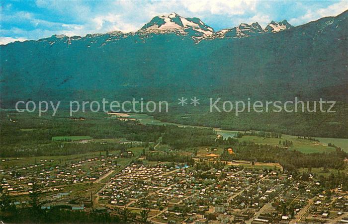Revelstoke Looking across the Columbia River Mt Begbie