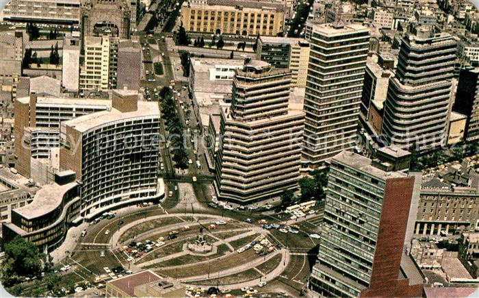 Mexico City Vista aerea de la Glorieta Colon