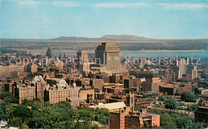 Montreal Quebec View of business district from Mount Royal