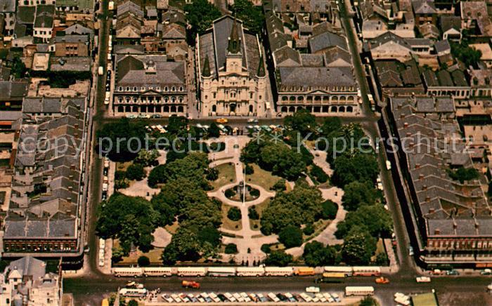 New Orleans Louisiana Aerial view of Jackson Square