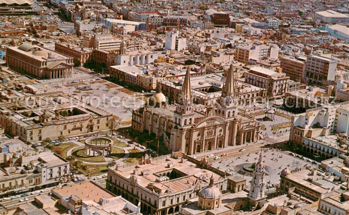 Guadalajara Stadtzentrum Fliegeraufnahme