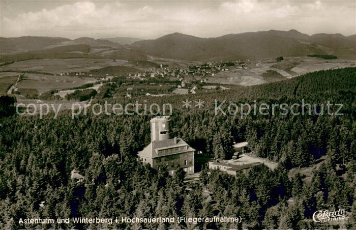 Winterberg Hochsauerland Fliegeraufnahme mit Astenturm