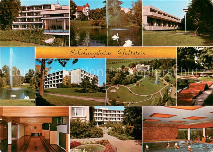 Herrenberg Wuerttemberg Erholungsheim Gueltstein Teilansichten Schwanenteich Min