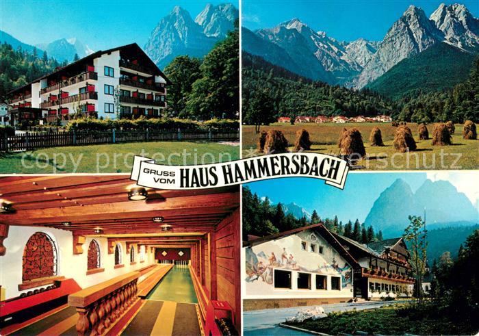 Grainau Haus Hammersbach Ferienhotel Panorama Kegelbahnen