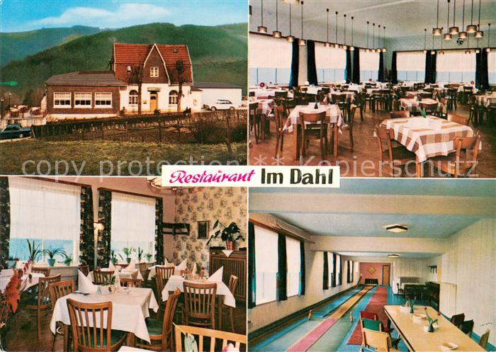 Dahlerbrueck Restaurant Haus im Dahl Gastraeume Kegelbahn