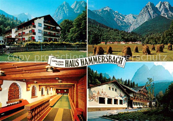 Grainau Haus Hammersbach Kegelbahn Panorama
