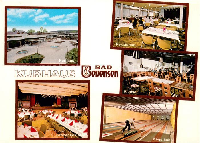 Bad Bevensen Kurhaus Restaurant Grosser Festsaal Kegelbahnen