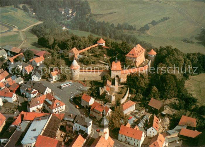Hohenberg Eger Fliegeraufnahme mit Burg Hohenberg