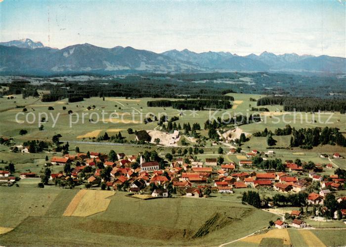 Huglfing Fliegeraufnahme mit Zugspitze