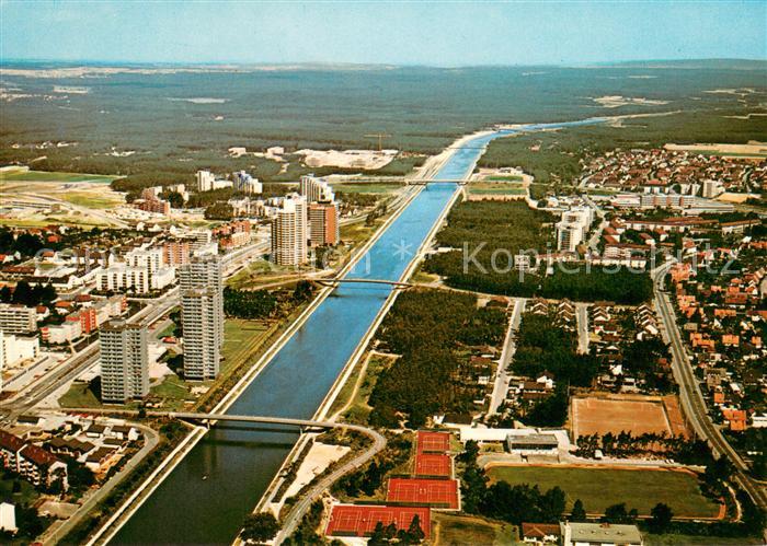 ERLANGEN Bayern Fliegeraufnahme mit Europakanal