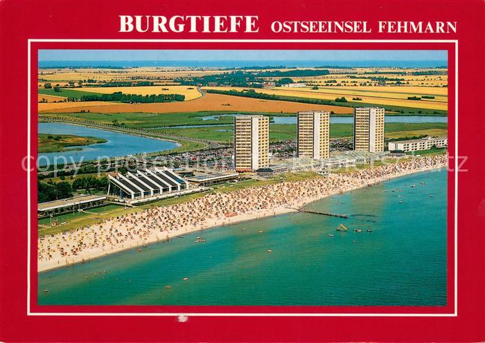 Burg Fehmarn Burgtiefe Fliegeraufnahme