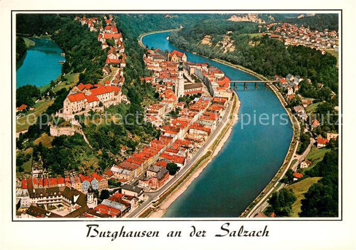 Burghausen Salzach Fliegeraufnahme mit Burg