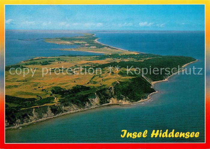 Insel Hiddensee Fliegeraufnahme mit Dornbusch