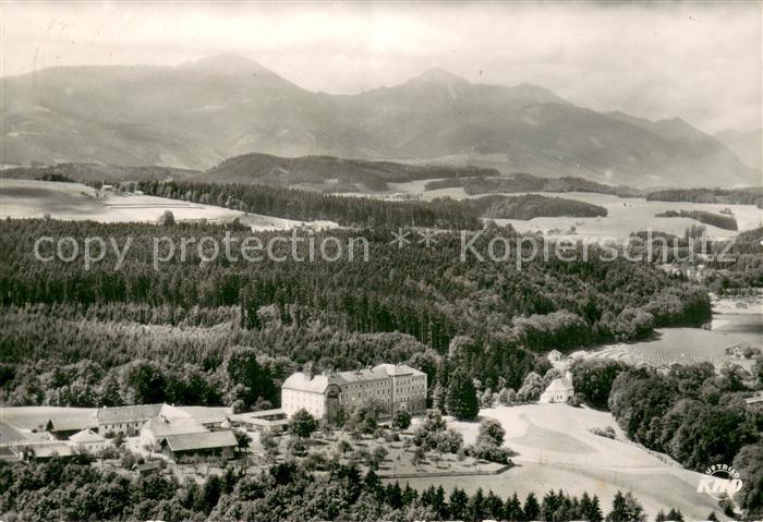 Traunstein Oberbayern Insitut der engl Fraeulein Fliegeraufnahme