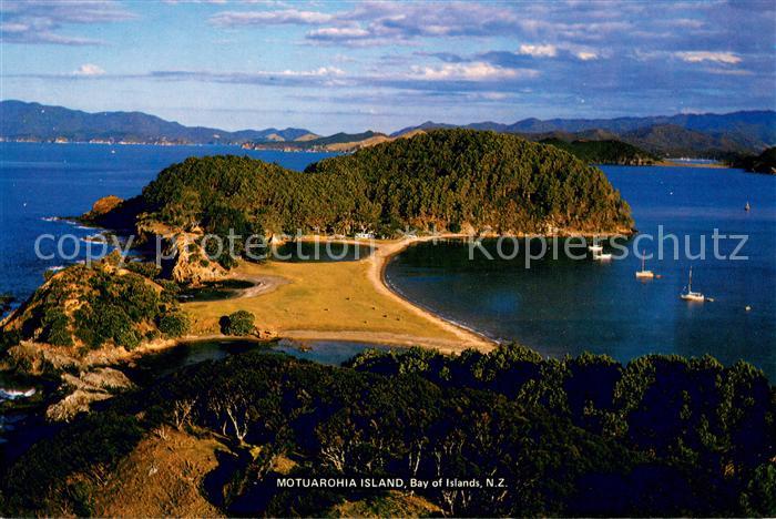 New Zealand Moturohia Island Bay of Islands Flieger