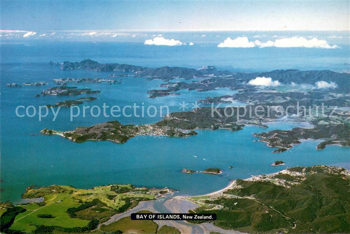 New Zealand Bay of Islands Fliegeraufnahme