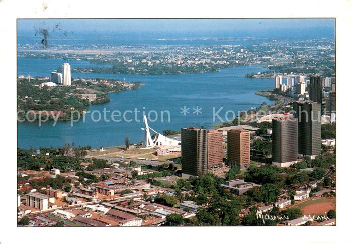 Abidjan La cathedrale Saint Paul Vue aerienne