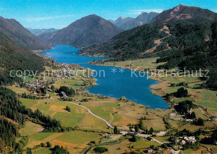 Weissensee Kaernten Fliegeraufnahme