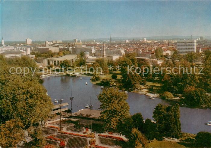 Karlsruhe Baden Stadtgarten Fliegeraufnahme