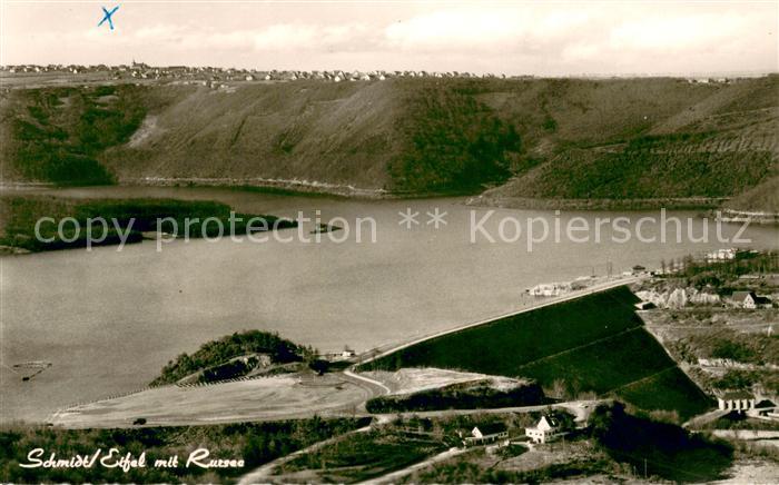 Schmidt Nideggen mit Rursee Fliegeraufnahme