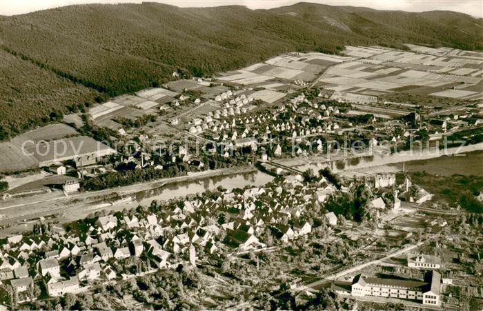 Bodenwerder Jod Solbad an der Weser Fliegeraufnahme