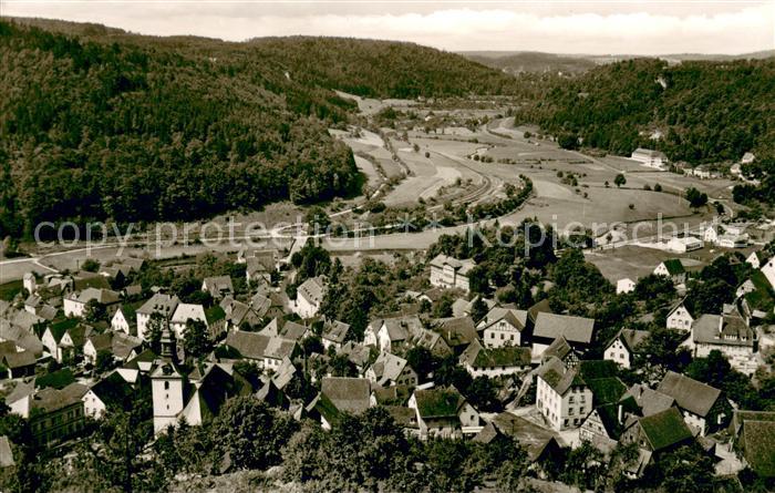 Muggendorf Fraenkische Schweiz Panorama Blick vom Pavillon Luftkurort
