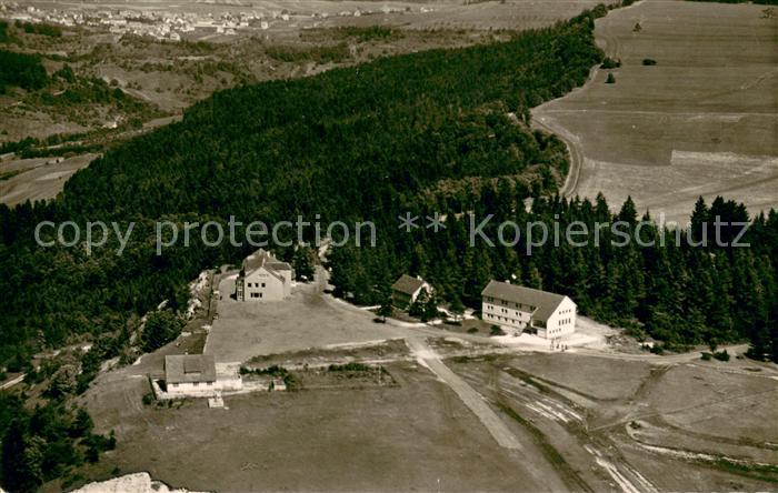 Spaichingen Segelfliegerlager und Hoehengaststaette Klippeneck Fliegeraufnahme
