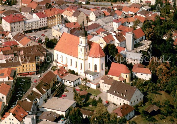 Viechtach Bayerischer Wald Pfarrkirche Luftkurort Fliegeraufnahme