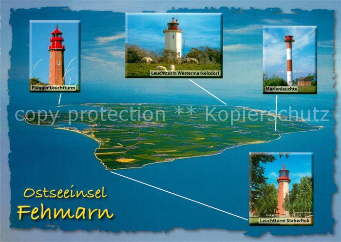 Fehmarn Ostseeinsel Leuchttuerme Fliegeraufnahme