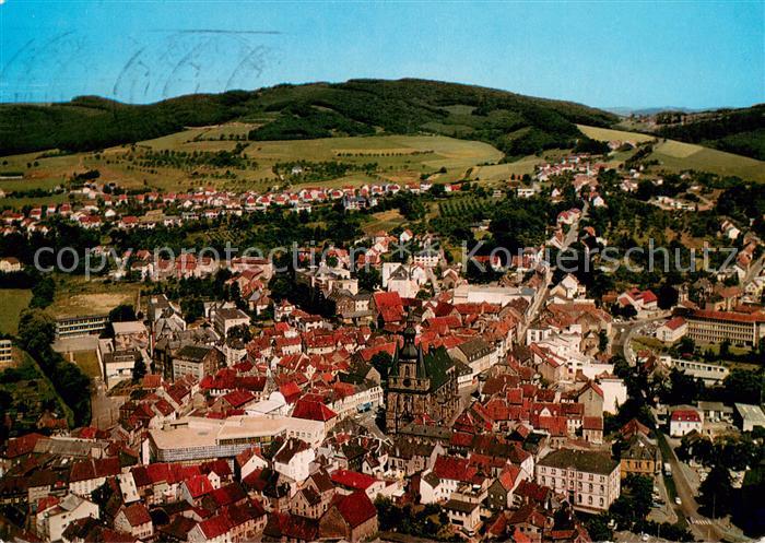 St Wendel Stadtzentrum Fliegeraufnahme