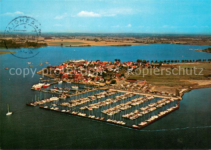 Maasholm Jacht- und Fischereihafen an der Schlei Fliegeraufnahme