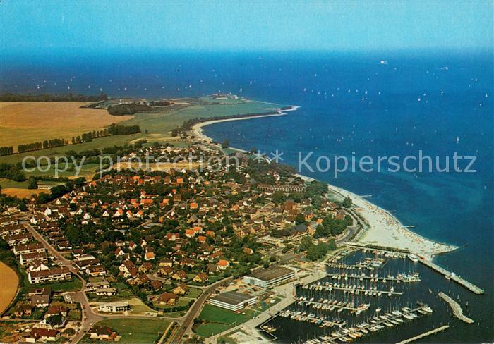 Strande Holstein Ostseebad Fliegeraufnahme
