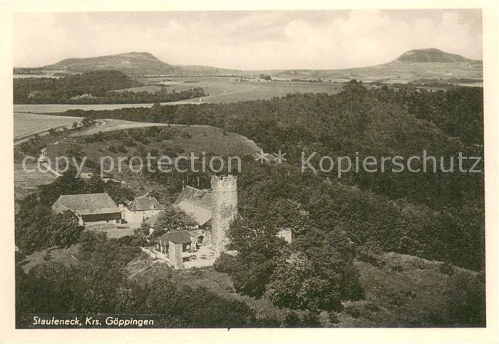 Salach Burg Staufeneck Fliegeraufnahme