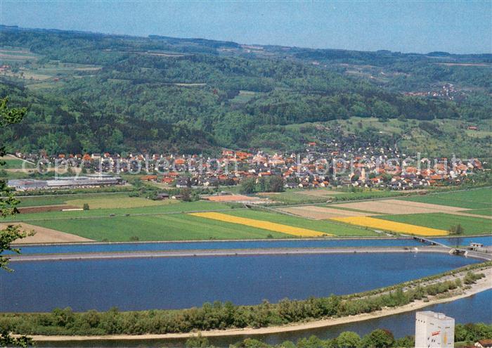 Dogern Panorama Blick von der Wandfluh ueber den Hochrhein