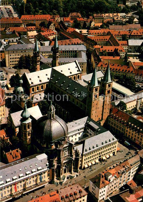 WueRZBURG Bayern Neumuenster und St. Kiliansdom Fliegeraufnahme