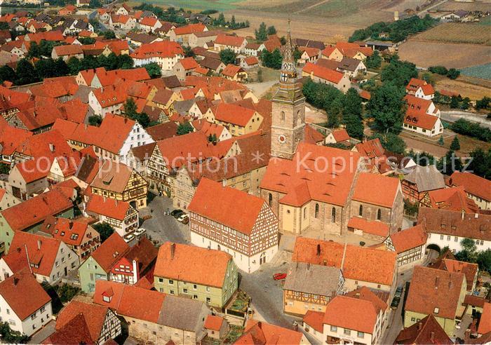 Eschenbach Wolframs Stadtzentrum Kirche Fliegeraufnahme