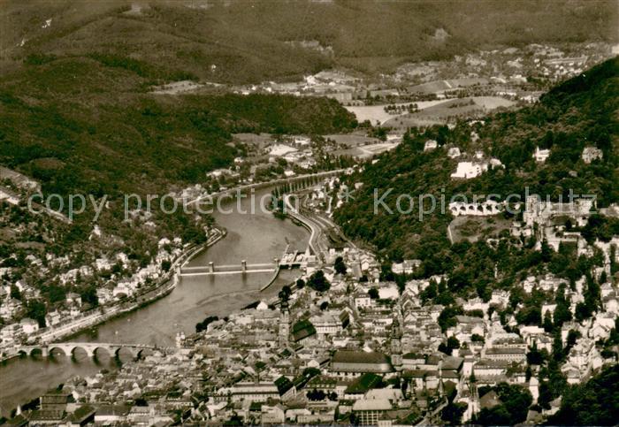 Heidelberg Neckar Panorama Stadt und Schloss Fliegeraufnahme