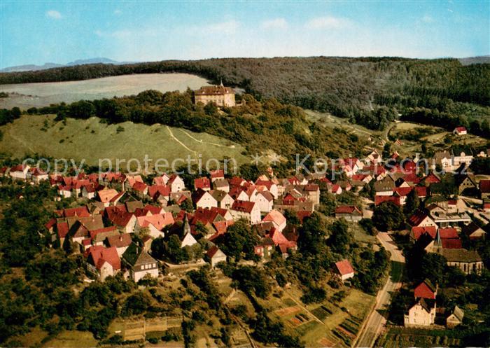 Schwalenberg Stadt und Burg Fliegeraufnahme