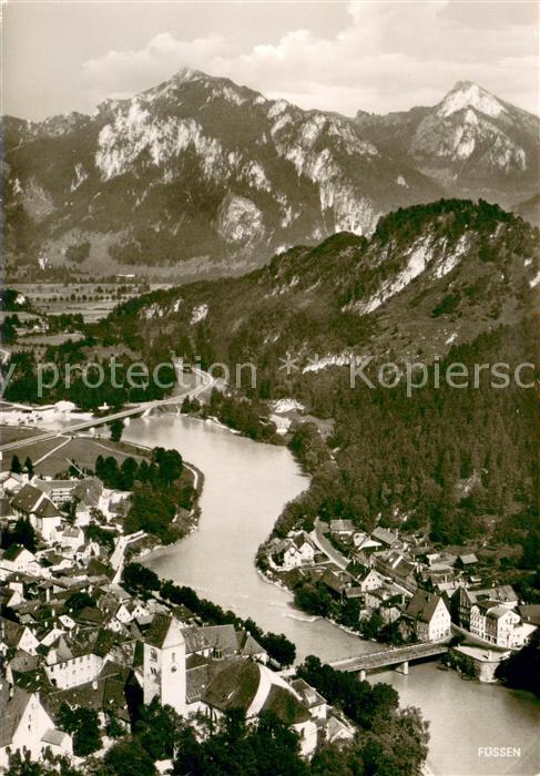 Fuessen Allgaeu Hoehenluftkurort Lechbruecke Branderschrofen Hoher Straussberg A