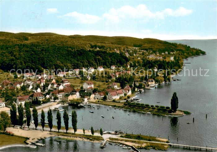 Unteruhldingen Hafen Bodensee Fliegeraufnahme
