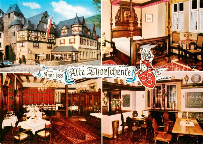 Cochem Mosel Alte Thorschenke anno 1332 Historisches Hotel Weinrestaurant