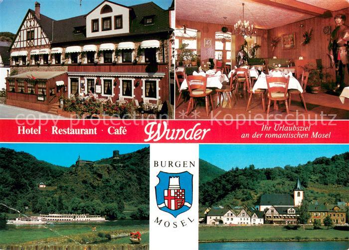 Burgen Mosel Hotel Restaurant Cafe Wunder Dampfer Wappen